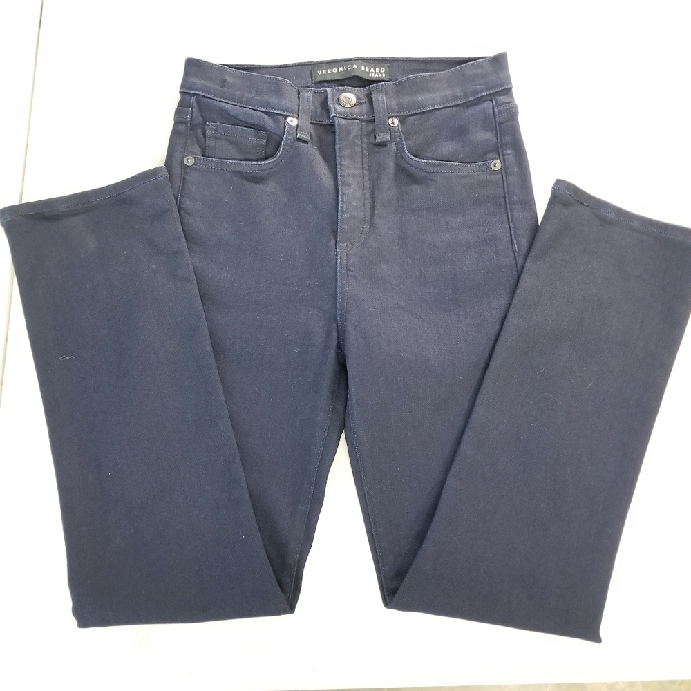 Veronica Beard Navy Boot Cut Pants